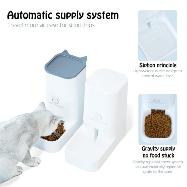 Automatic Pet Feeder - Water Dispenser & Food Bowls - Image 3