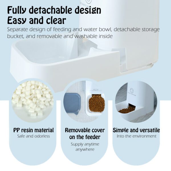 Automatic Pet Feeder - Water Dispenser & Food Bowls - Image 2