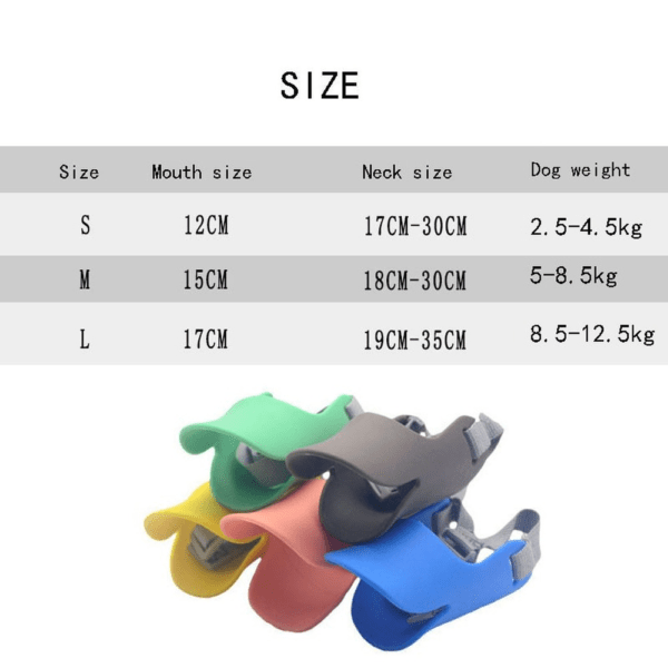 Duck Style Silicone Dog Muzzle for Small & Large Dogs - Image 6