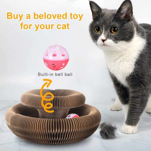 Foldable Cat Scratching Board - Interactive Toy & Grinding Claw Bed - Image 3