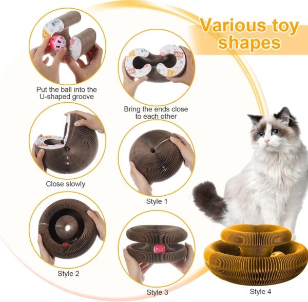 Foldable Cat Scratching Board - Interactive Toy & Grinding Claw Bed - Image 4