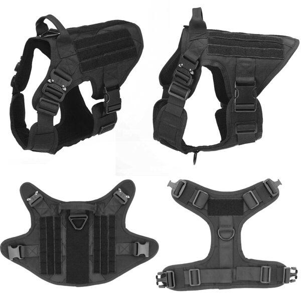 Tactical K9 Dog Harness for German Shepherds with Leash Set - Image 2