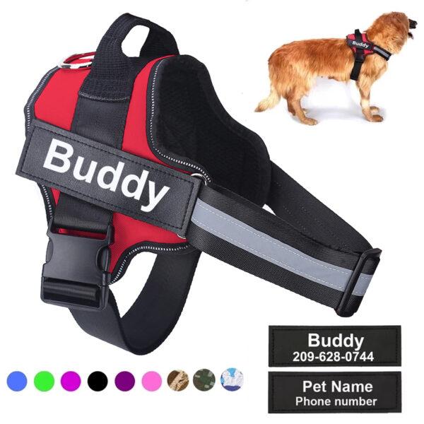 NO PULL Dog Harness Reflective Breathable Dog Vest