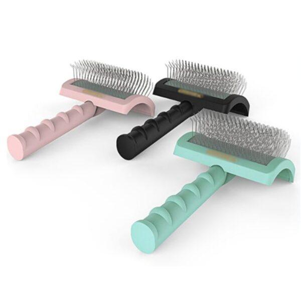 Pet Grooming Brush Comb - Cat & Dog Hair Remover - Massage Tool - Image 4