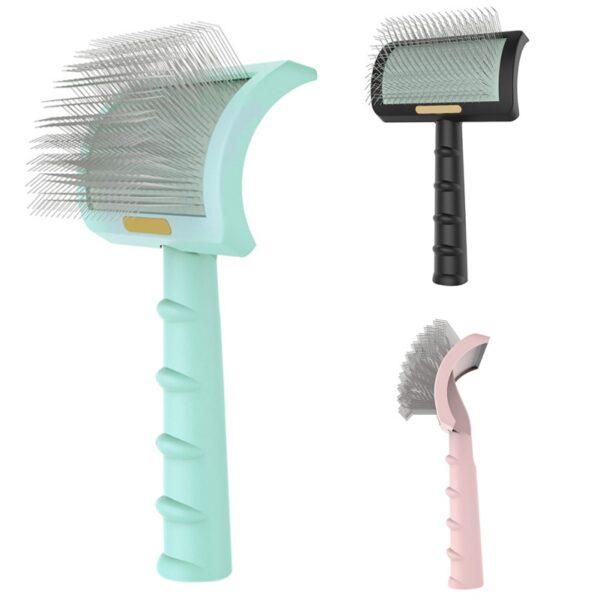 Pet Grooming Brush Comb - Cat & Dog Hair Remover - Massage Tool