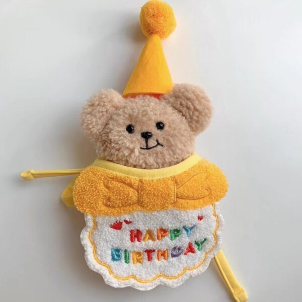 Cute Cat & Dog Birthday Costume Set - Dress Up Caps & Scarf - Image 4