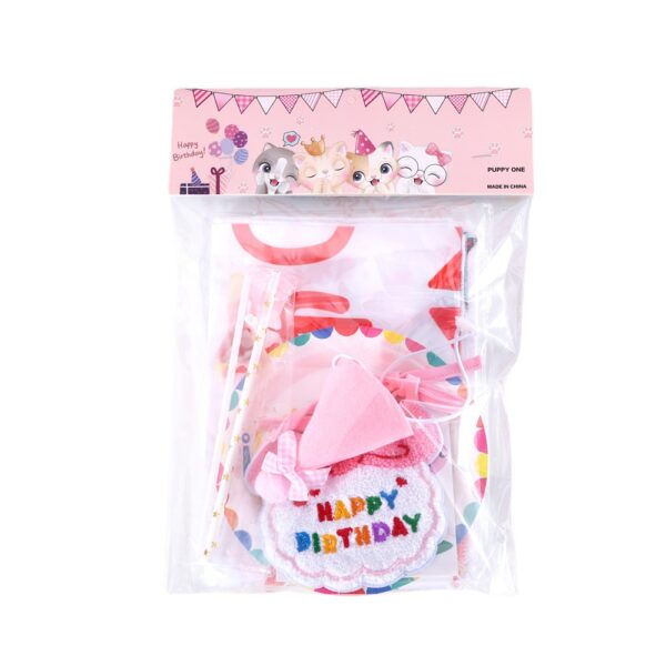 Cute Cat & Dog Birthday Costume Set - Dress Up Caps & Scarf