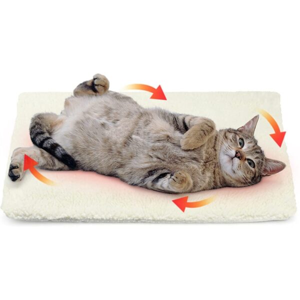 Self-Warming Pet Bed - Thermal Pet Pad with Removable Cover & Non-Slip Bottom - Image 2