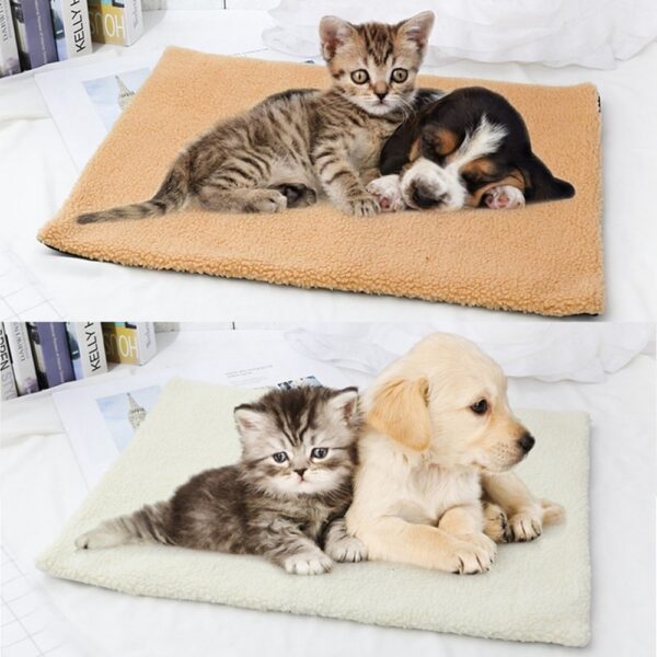 Self-Warming Pet Bed - Thermal Pet Pad with Removable Cover & Non-Slip Bottom - Image 3