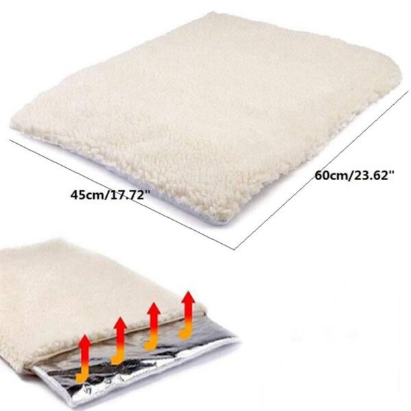 Self-Warming Pet Bed - Thermal Pet Pad with Removable Cover & Non-Slip Bottom - Image 4