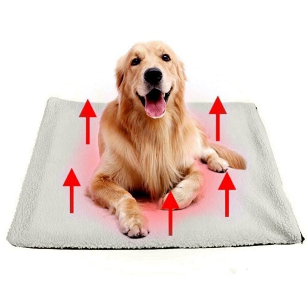 Self-Warming Pet Bed - Thermal Pet Pad with Removable Cover & Non-Slip Bottom